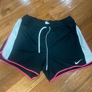 Nike black and pink shorts. Size medium. Loose fit
